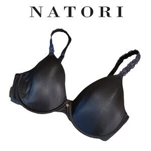 Natori Pure Luxe Custom Coverage Contour Bra, Black 36D